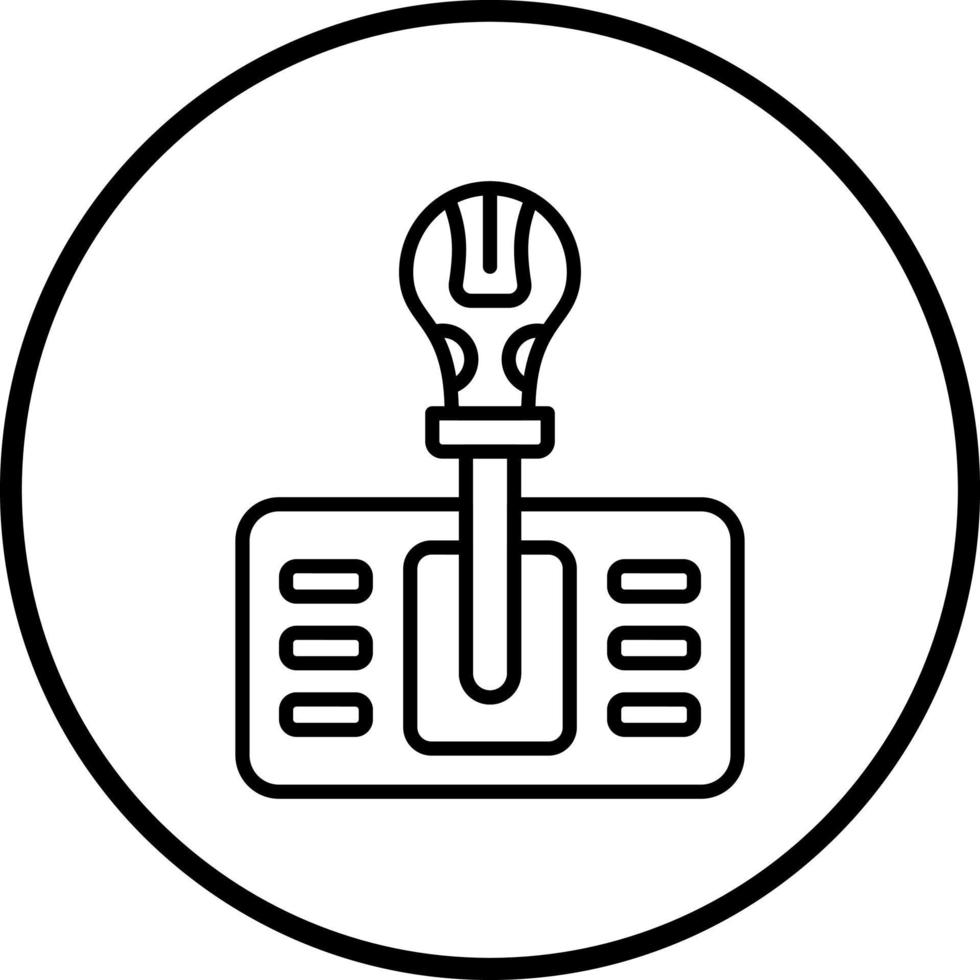 Gangschaltung Vektor Symbol Stil