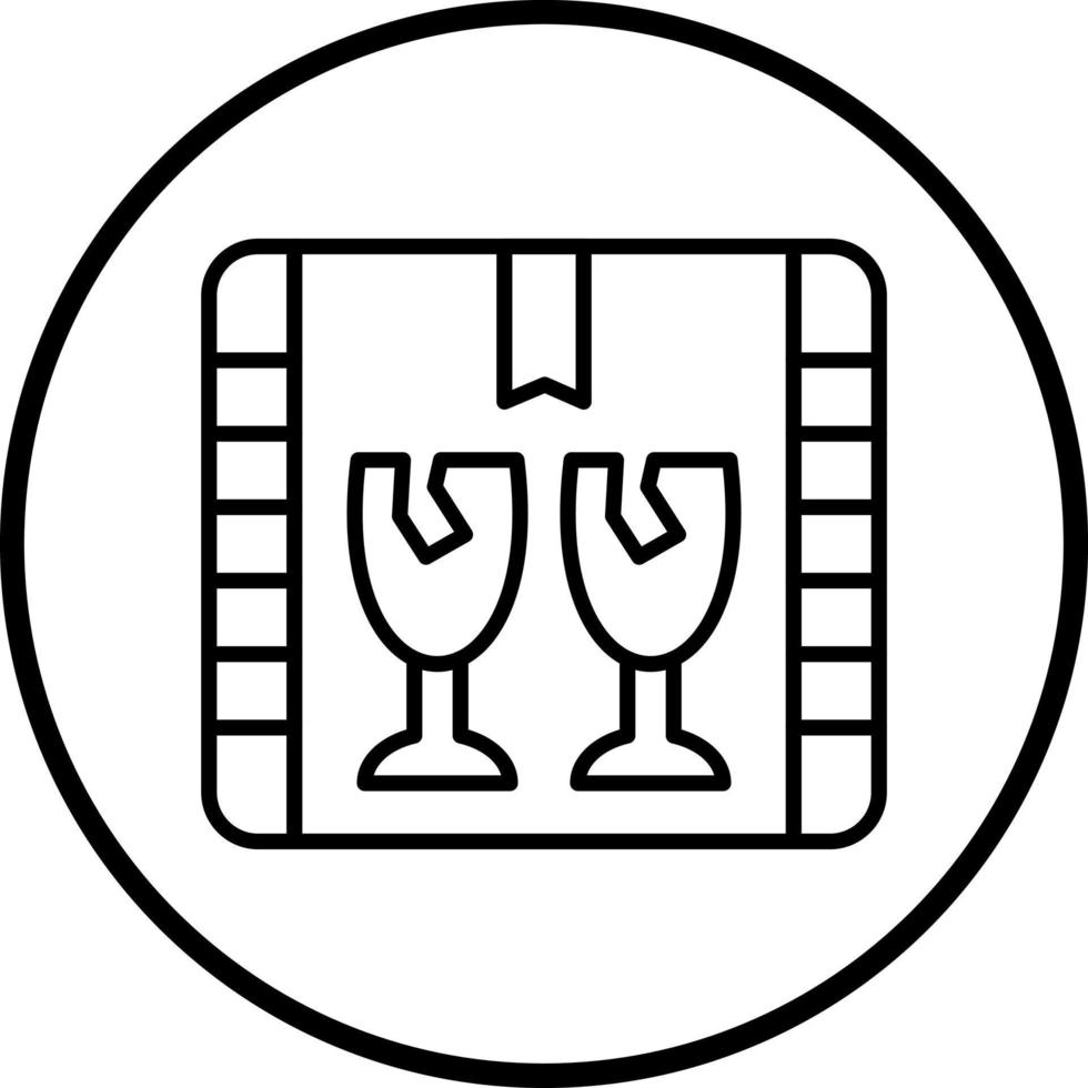 fragil Vektor Symbol Stil