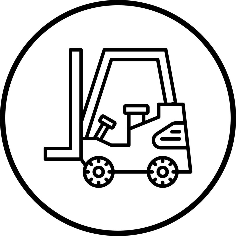 Gabelstapler Vektor Symbol Stil