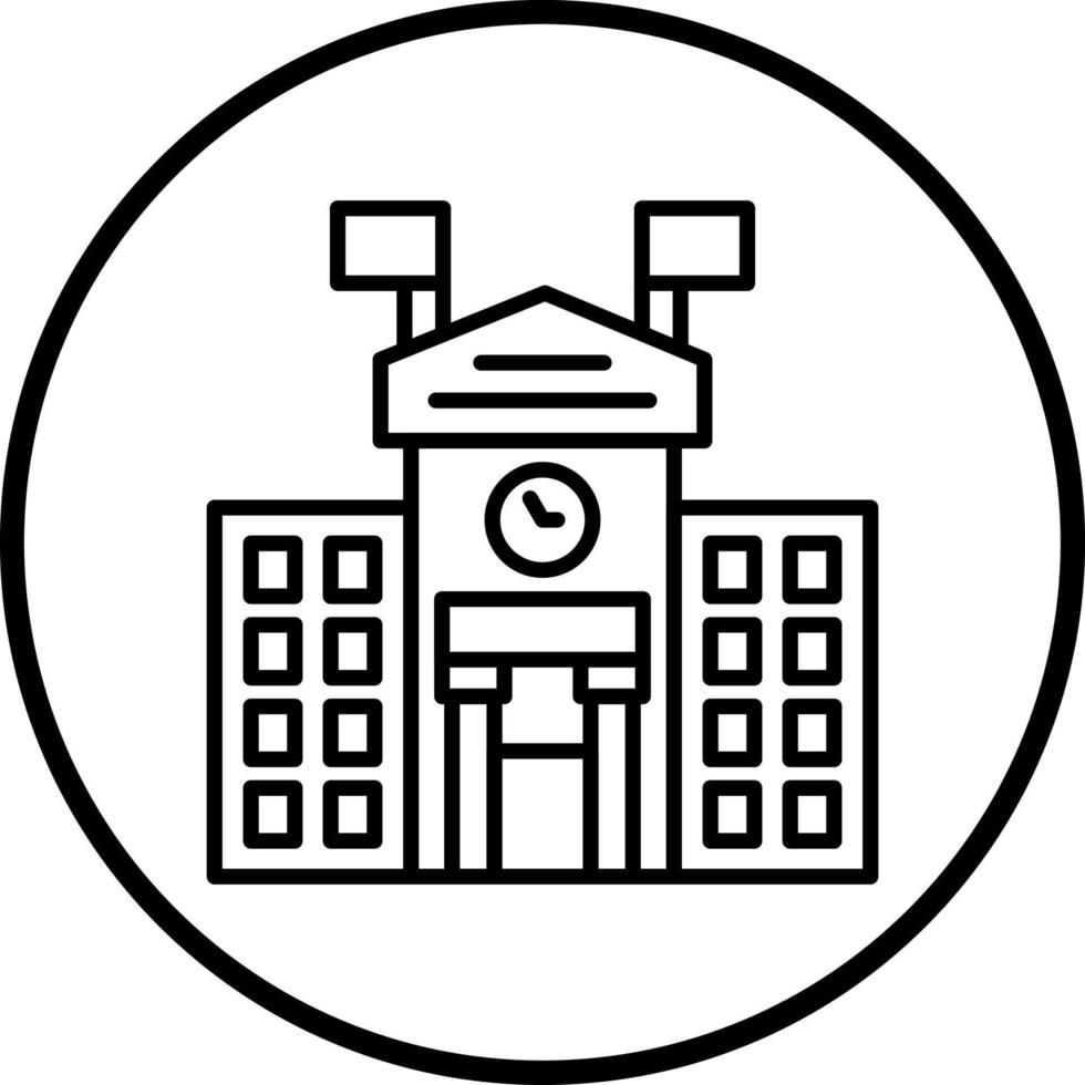 Hochschule Vektor Symbol Stil