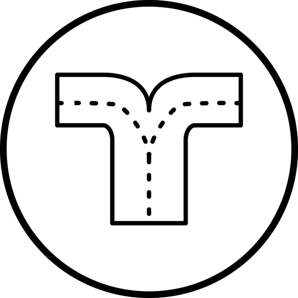 Vektor Design Straße Teilt Vektor Symbol Stil