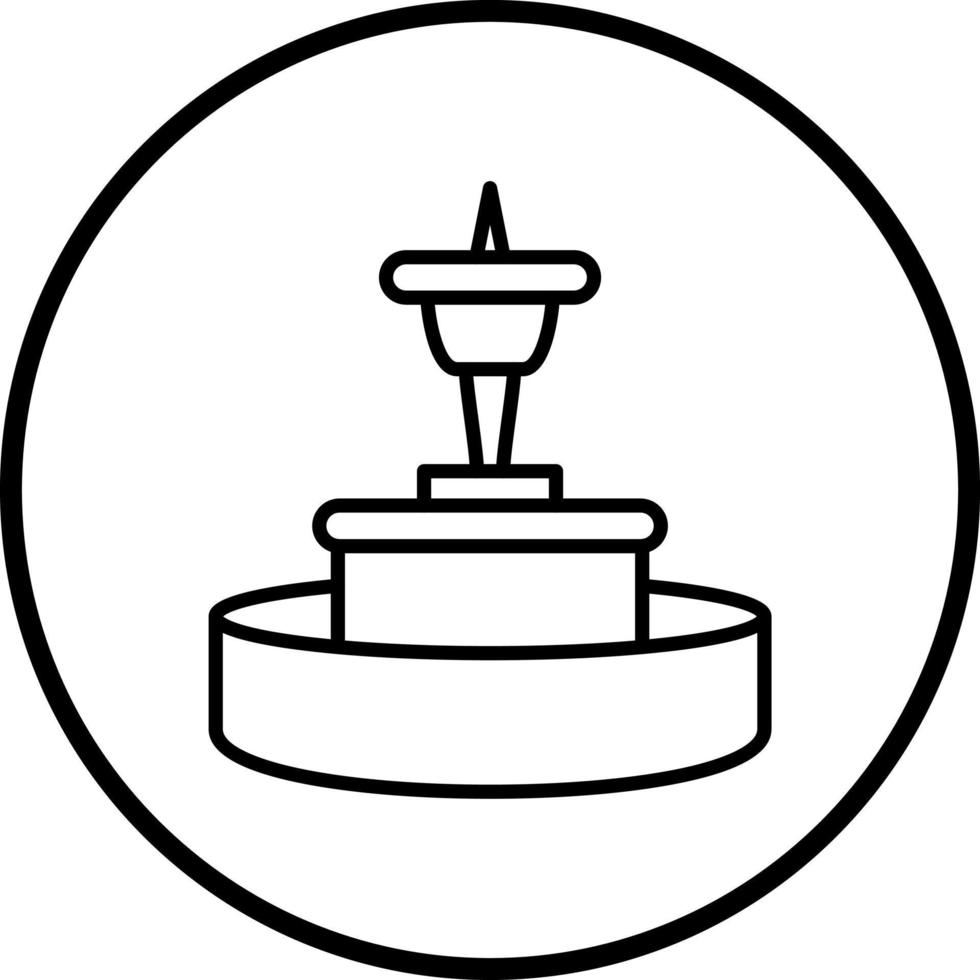 Vektor Design Brunnen Vektor Symbol Stil