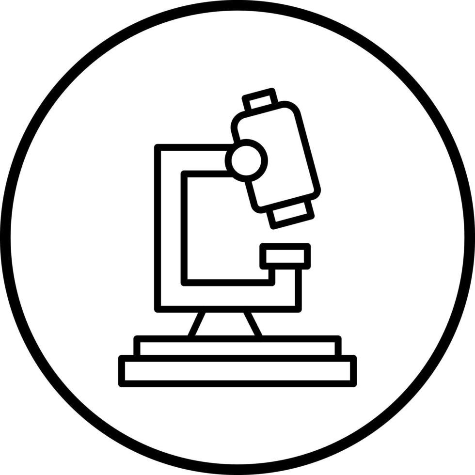 vektor design mikroskop vektor ikon stil