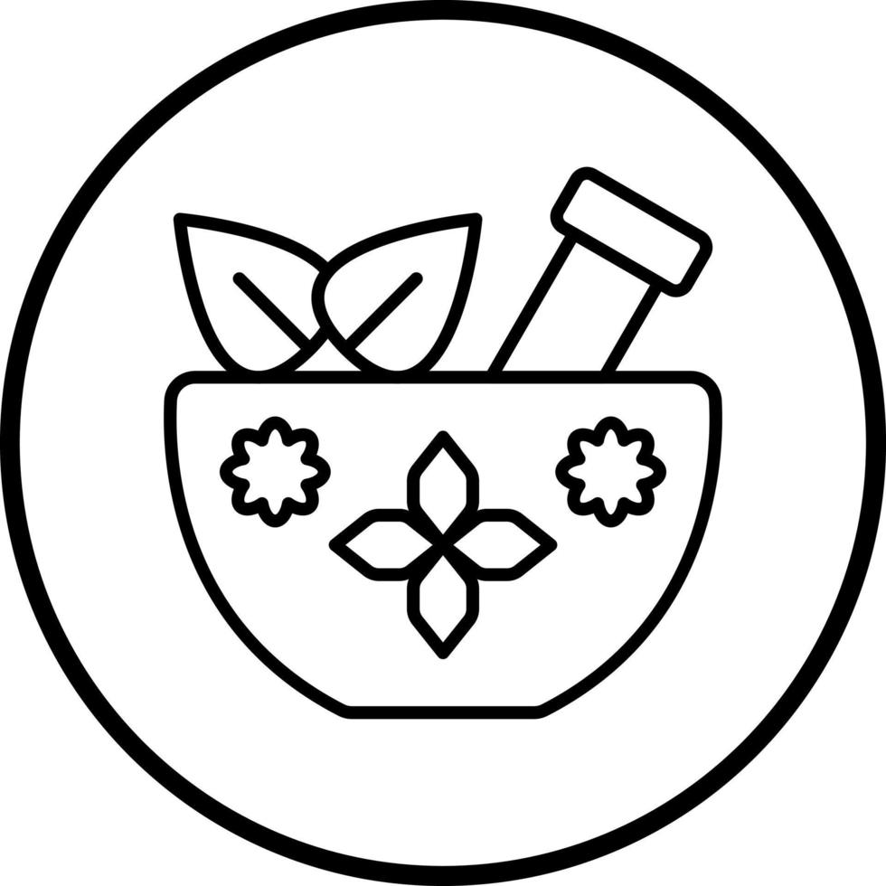 Spa Schüssel Vektor Symbol Stil