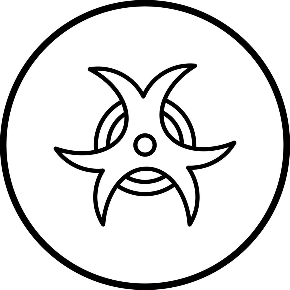 Biogefährdung Vektor Symbol Stil