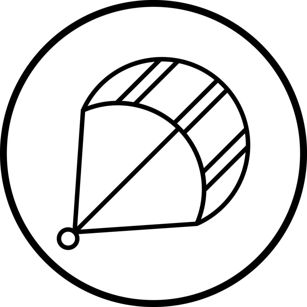 Kitesurfen Vektor Symbol Stil