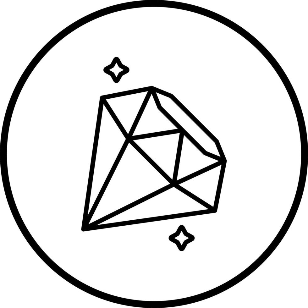 Vektor Design Diamant Vektor Symbol Stil