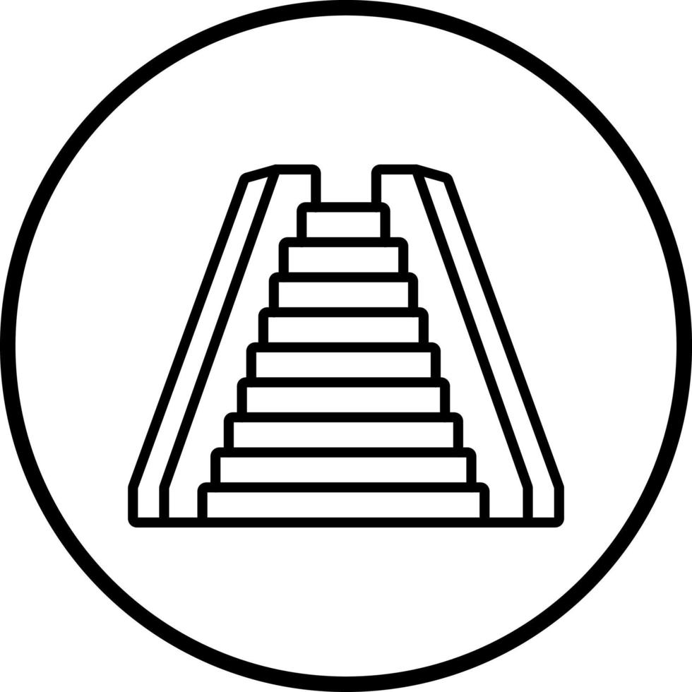 Rolltreppe Vektor Symbol Stil