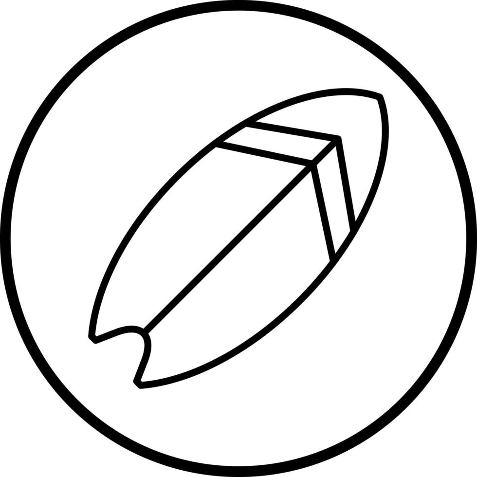 Surfbrett Vektor Symbol Stil