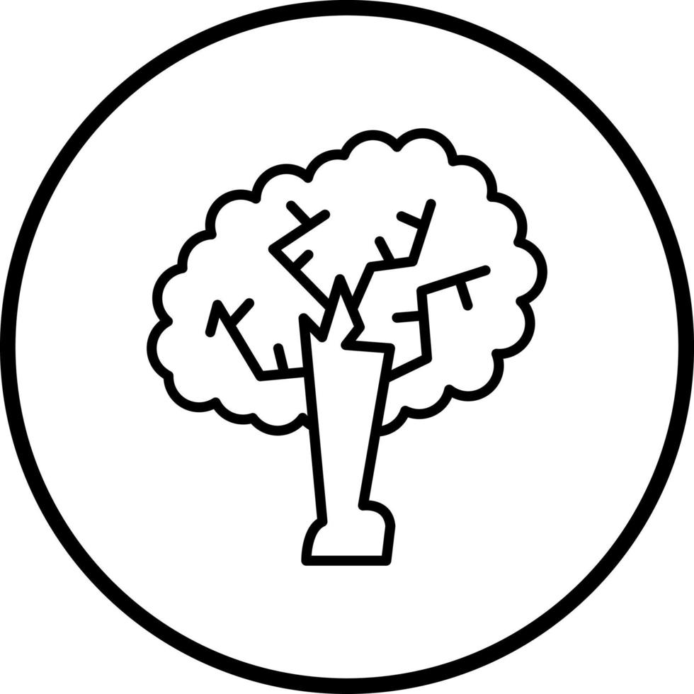 Eiche Baum Vektor Symbol Stil