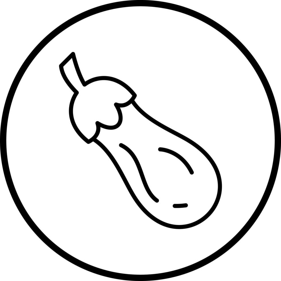 Aubergine Vektor Symbol Stil
