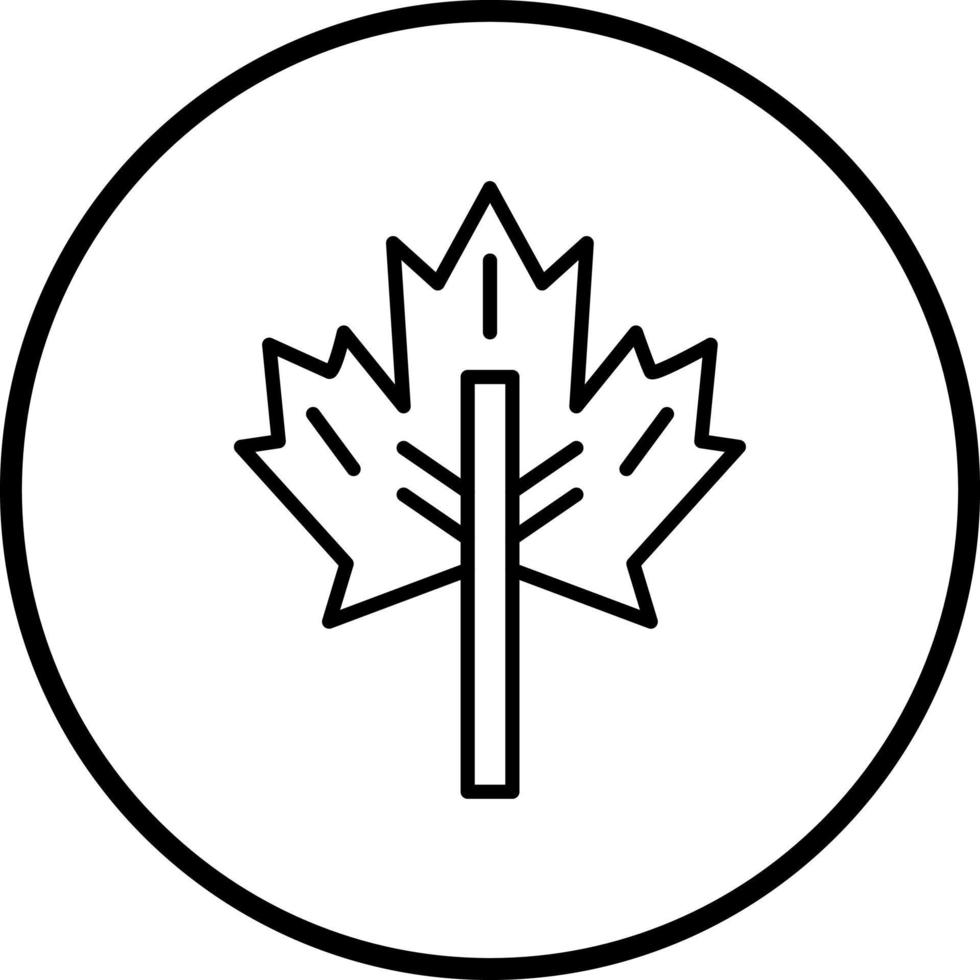 Ahorn Blatt Vektor Symbol Stil