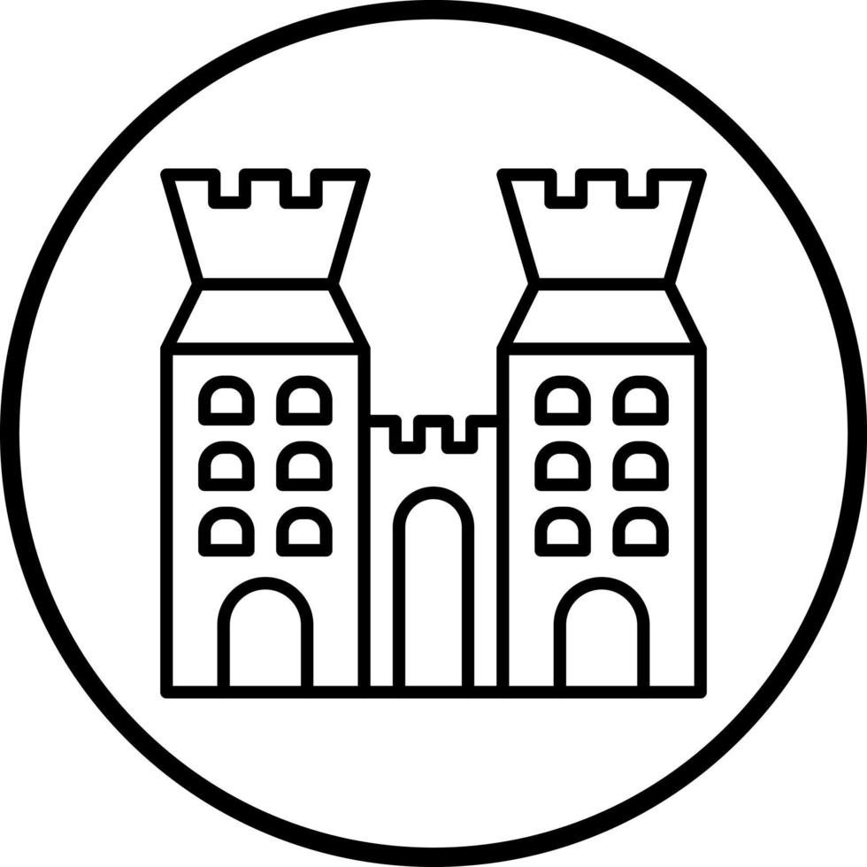 Festung Vektor Symbol Stil