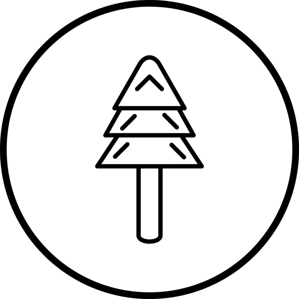 immergrün Baum Vektor Symbol Stil