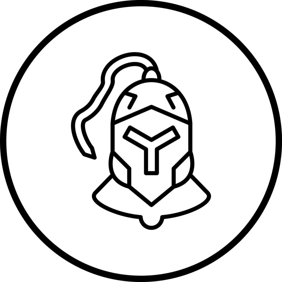 Rüstung Helm Vektor Symbol Stil