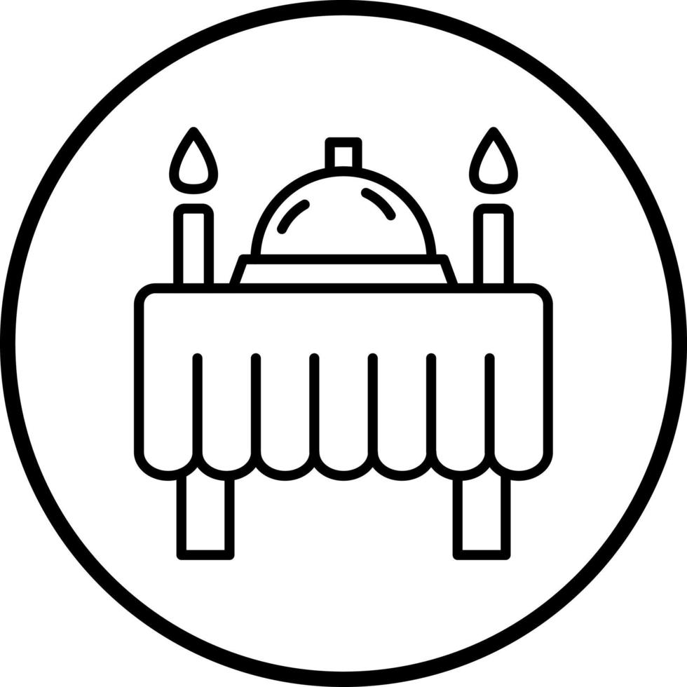 Abendessen Vektor Symbol Stil