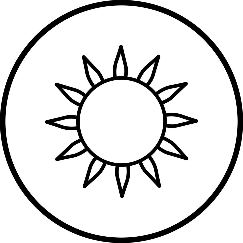 Sonne Vektor Symbol Stil