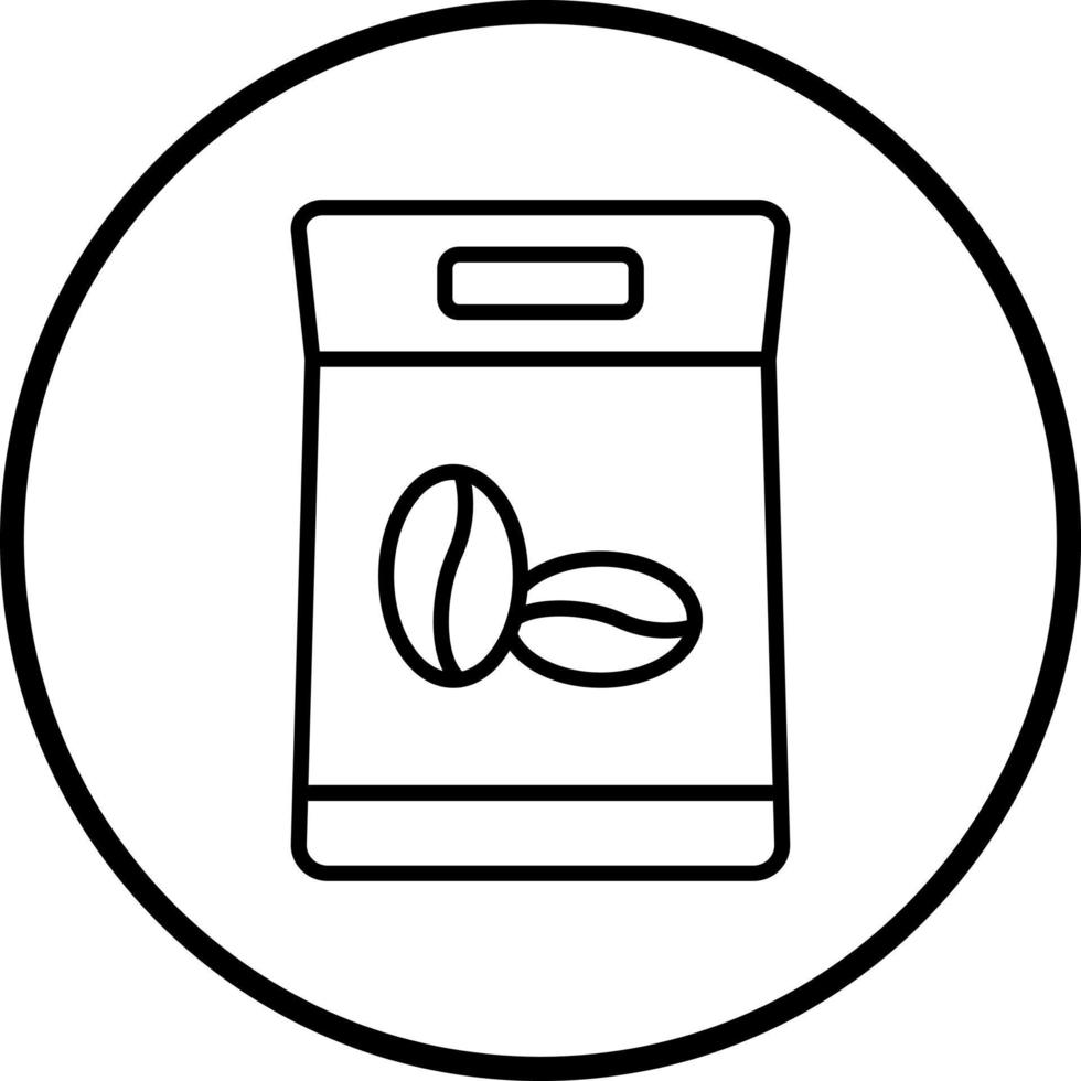 Bohne Tasche Vektor Symbol Stil