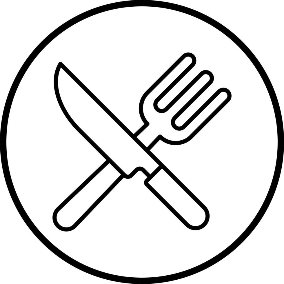 Vektor Design Gabel und Messer Vektor Symbol Stil