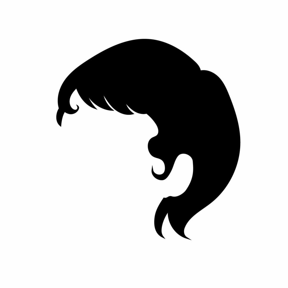 hår ikon enkel vektor illustration.
