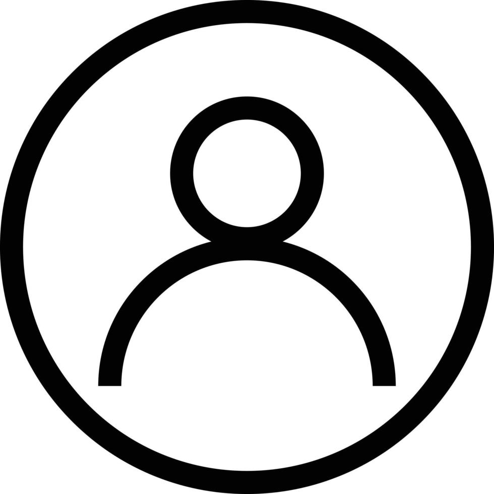 Benutzer Symbol Vektor . Profil Symbol, Konto Symbol . Anmeldung Zeichen Linie