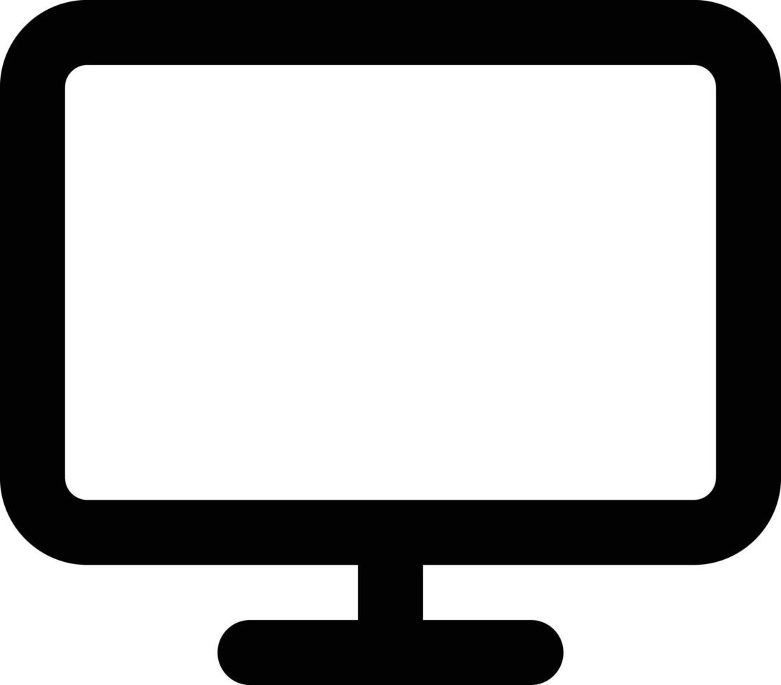 lcd Monitor Symbol . Monitor Symbol isoliert Vektor Illustration . Fernseher Symbol . Computer Symbol