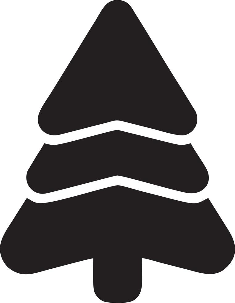 Baum Symbol Symbol Bild Vektor, Illustration von das Baum Botanik im schwarz Bild vektor