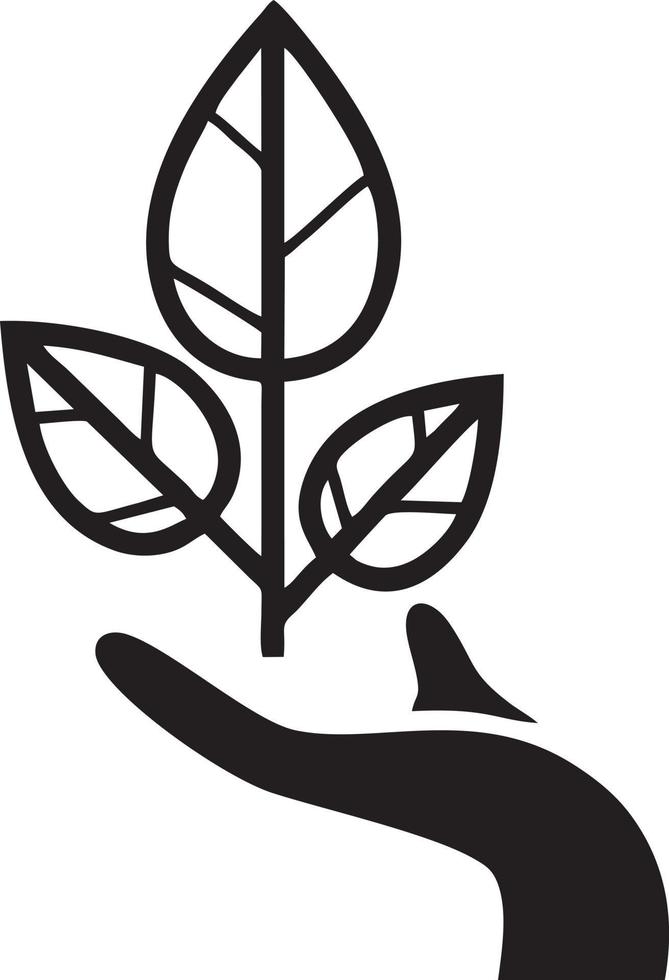 Baum Symbol Symbol Bild Vektor, Illustration von das Baum Botanik im schwarz Bild vektor