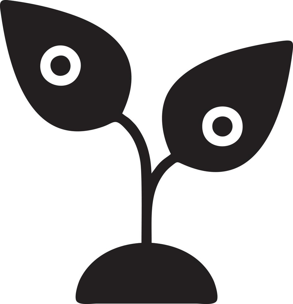 Baum Symbol Symbol Bild Vektor, Illustration von das Baum Botanik im schwarz Bild vektor