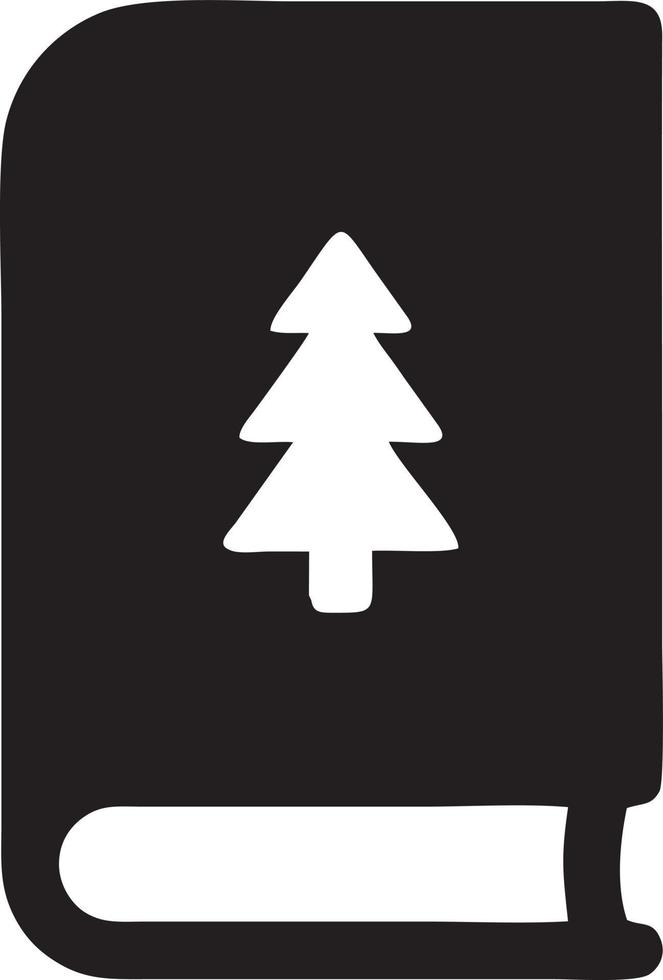 Baum Symbol Symbol Bild Vektor, Illustration von das Baum Botanik im schwarz Bild vektor