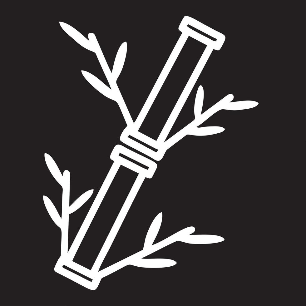 Baum Symbol Symbol Bild Vektor, Illustration von das Baum Botanik im schwarz Bild vektor