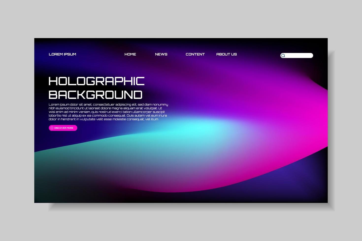 modern modisch körnig Gradient Hintergrund, bunt abstrakt Flüssigkeit 3d Formen. Sanft Gradient Hintergrund mit Platz zum Text. futuristisch Design zum Banner, Poster, Abdeckung, Flyer, Präsentation, Landung Seite vektor