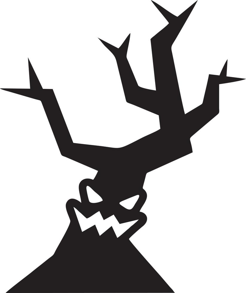 Baum Symbol Symbol Bild Vektor, Illustration von das Baum Botanik im schwarz Bild vektor