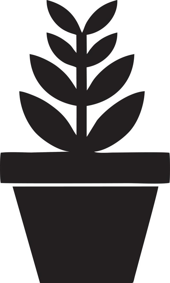 Baum Symbol Symbol Bild Vektor, Illustration von das Baum Botanik im schwarz Bild vektor