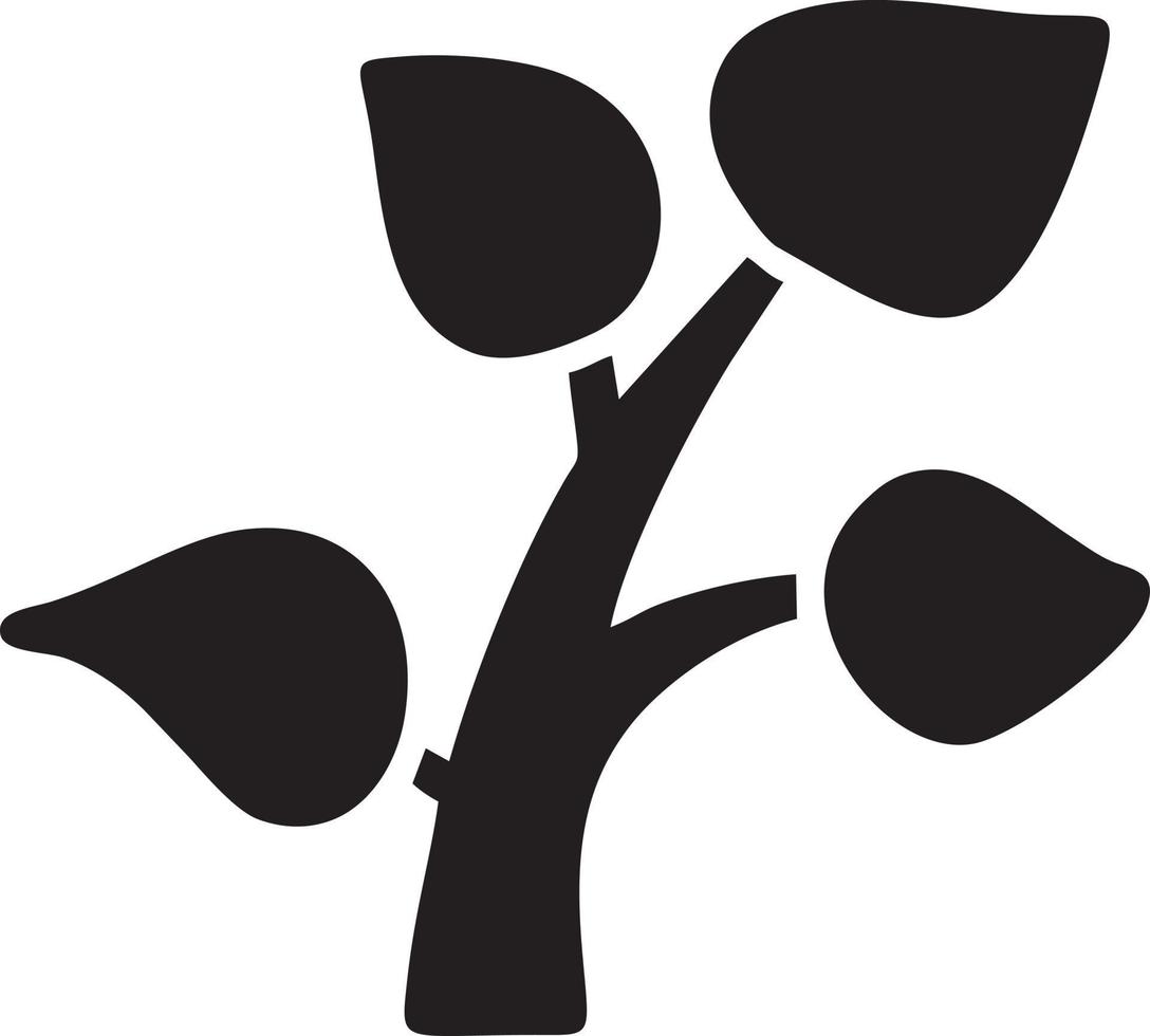 Baum Symbol Symbol Bild Vektor, Illustration von das Baum Botanik im schwarz Bild vektor