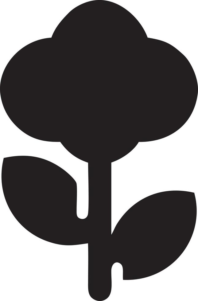 Baum Symbol Symbol Bild Vektor, Illustration von das Baum Botanik im schwarz Bild vektor