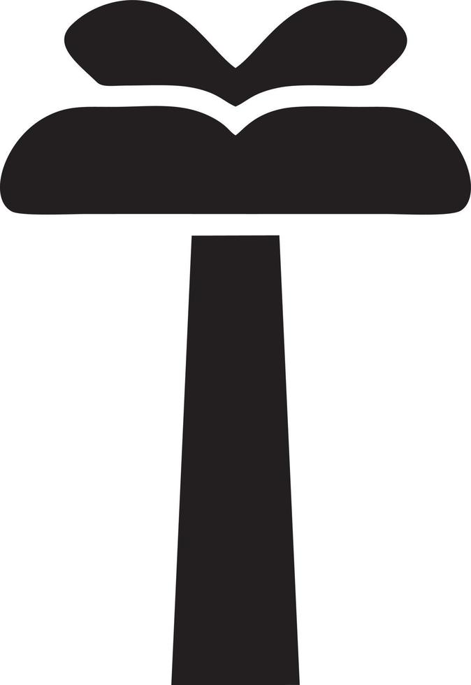 Baum Symbol Symbol Bild Vektor, Illustration von das Baum Botanik im schwarz Bild vektor