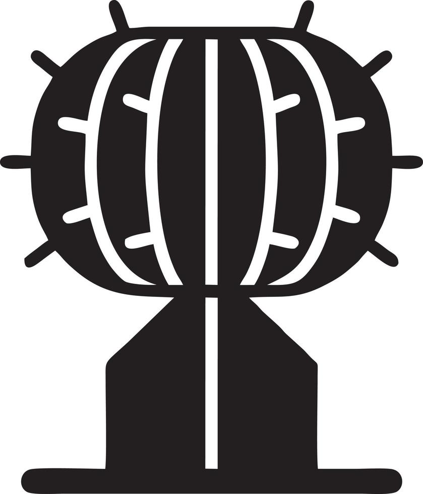 Baum Symbol Symbol Bild Vektor, Illustration von das Baum Botanik im schwarz Bild vektor