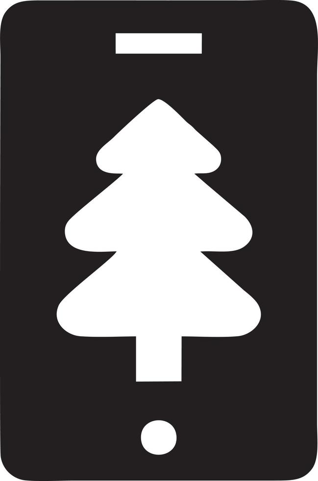 Baum Symbol Symbol Bild Vektor, Illustration von das Baum Botanik im schwarz Bild vektor