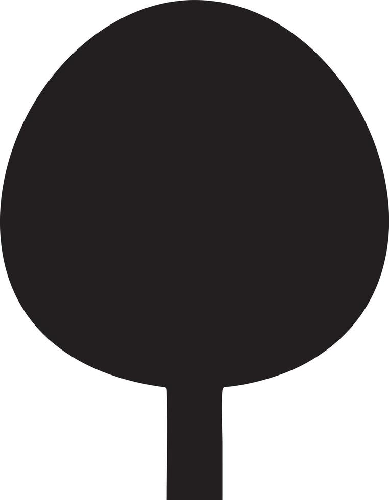 Baum Symbol Symbol Bild Vektor, Illustration von das Baum Botanik im schwarz Bild vektor