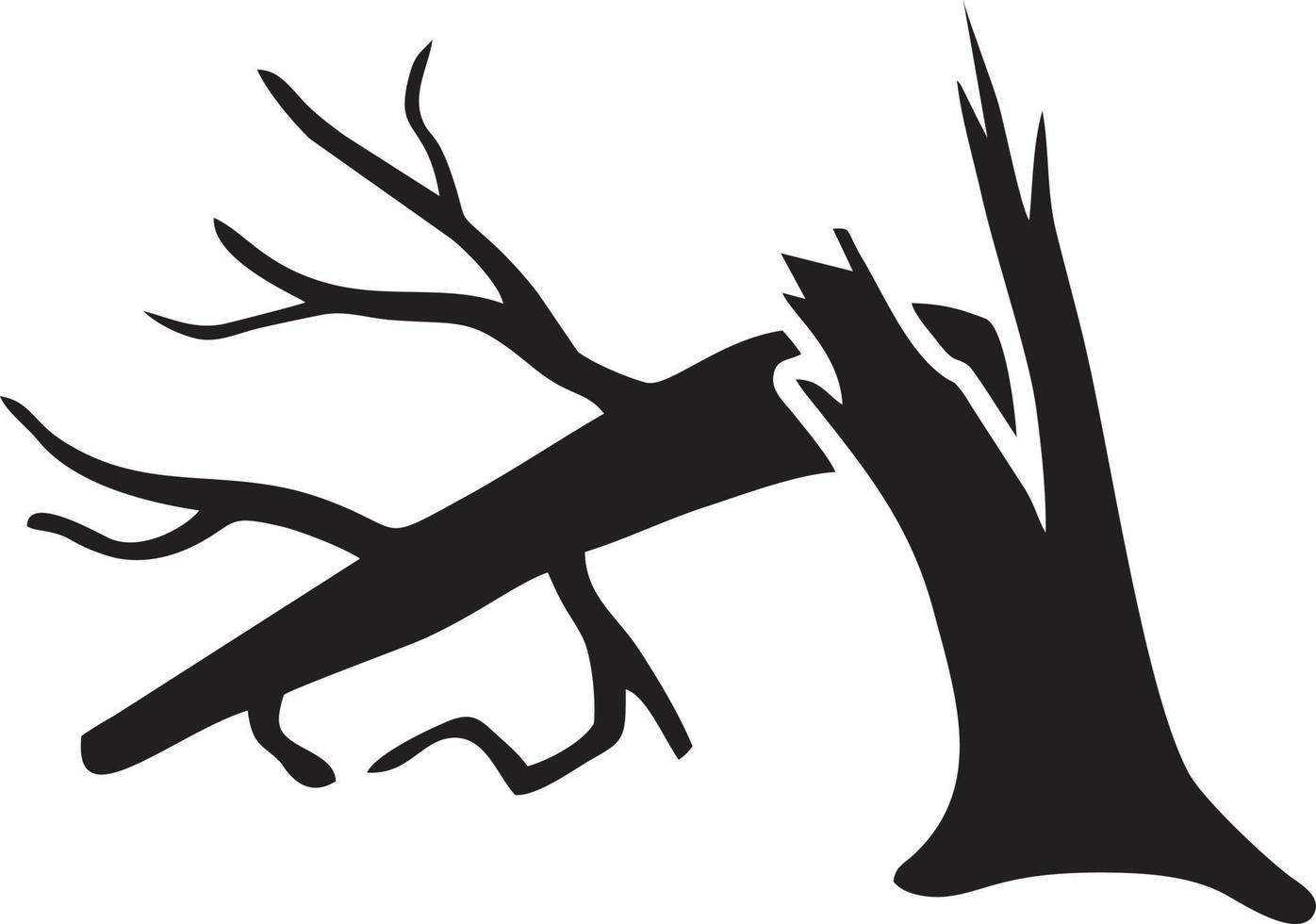 Baum Symbol Symbol Bild Vektor, Illustration von das Baum Botanik im schwarz Bild vektor