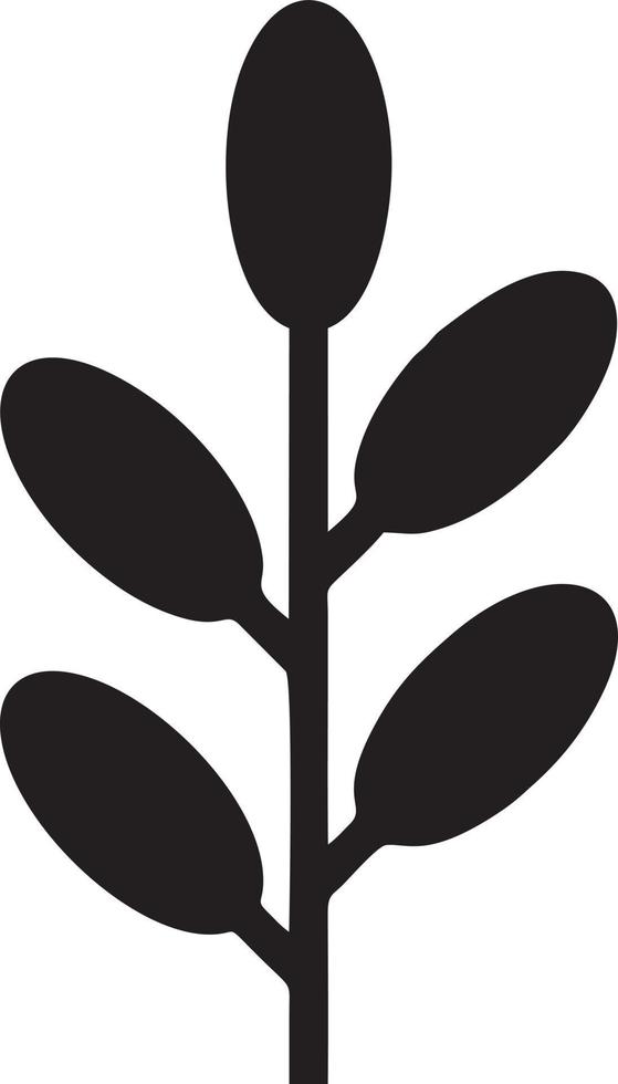 Baum Symbol Symbol Bild Vektor, Illustration von das Baum Botanik im schwarz Bild vektor