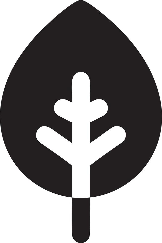 Baum Symbol Symbol Bild Vektor, Illustration von das Baum Botanik im schwarz Bild vektor