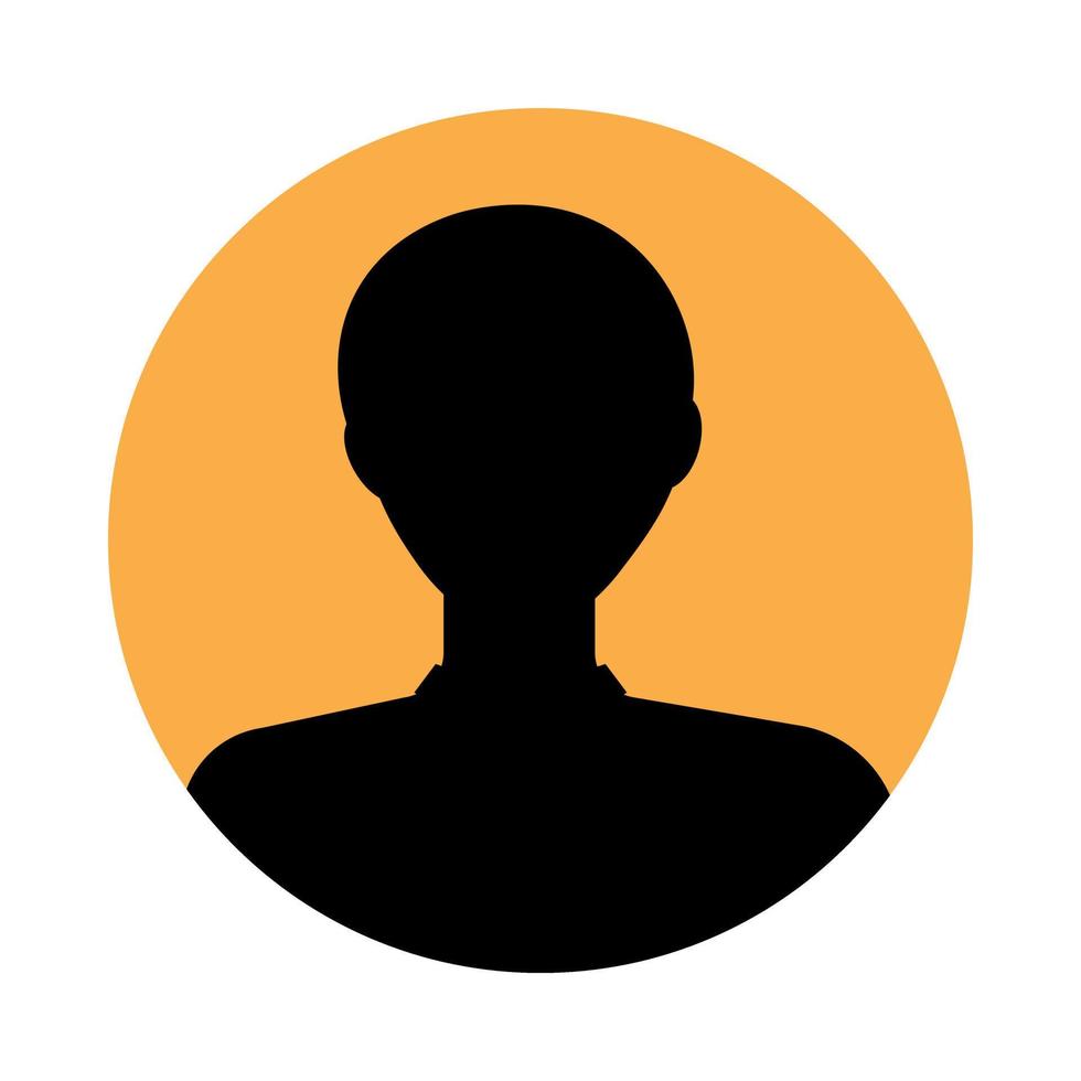 manlig avatar profil ikon vektor