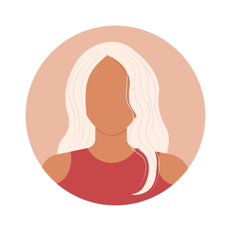 avatar av ung latinamerikan kvinna för social media vektor