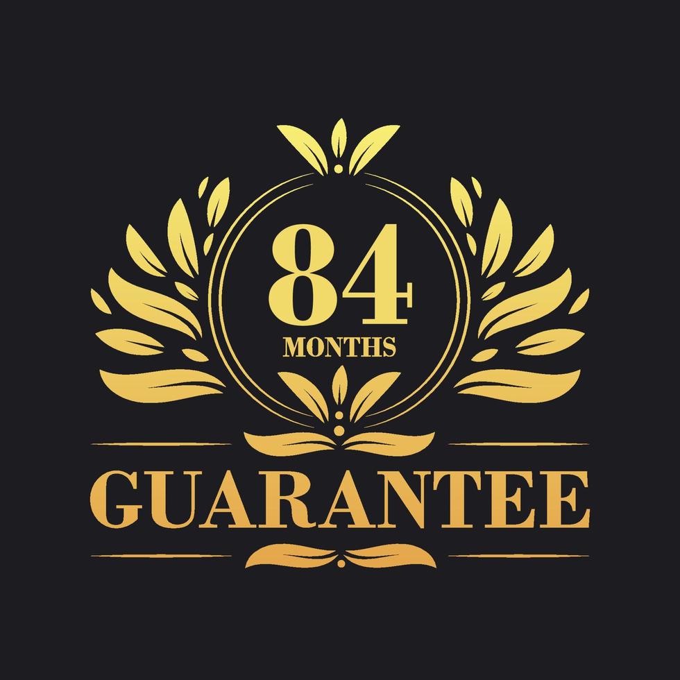 84 Monate Garantie Logo Vektor, 84 Monate Garantie Zeichen Symbol vektor