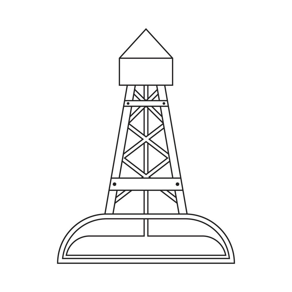 Öl Anlagen, Öl Industrie Produktion Ausrüstung Logo vektor