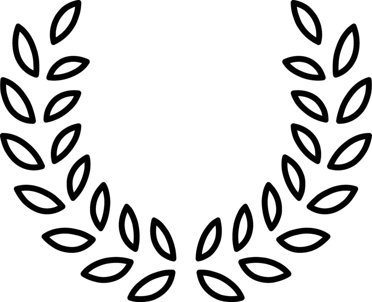 Liniensymbol für Blätter vektor