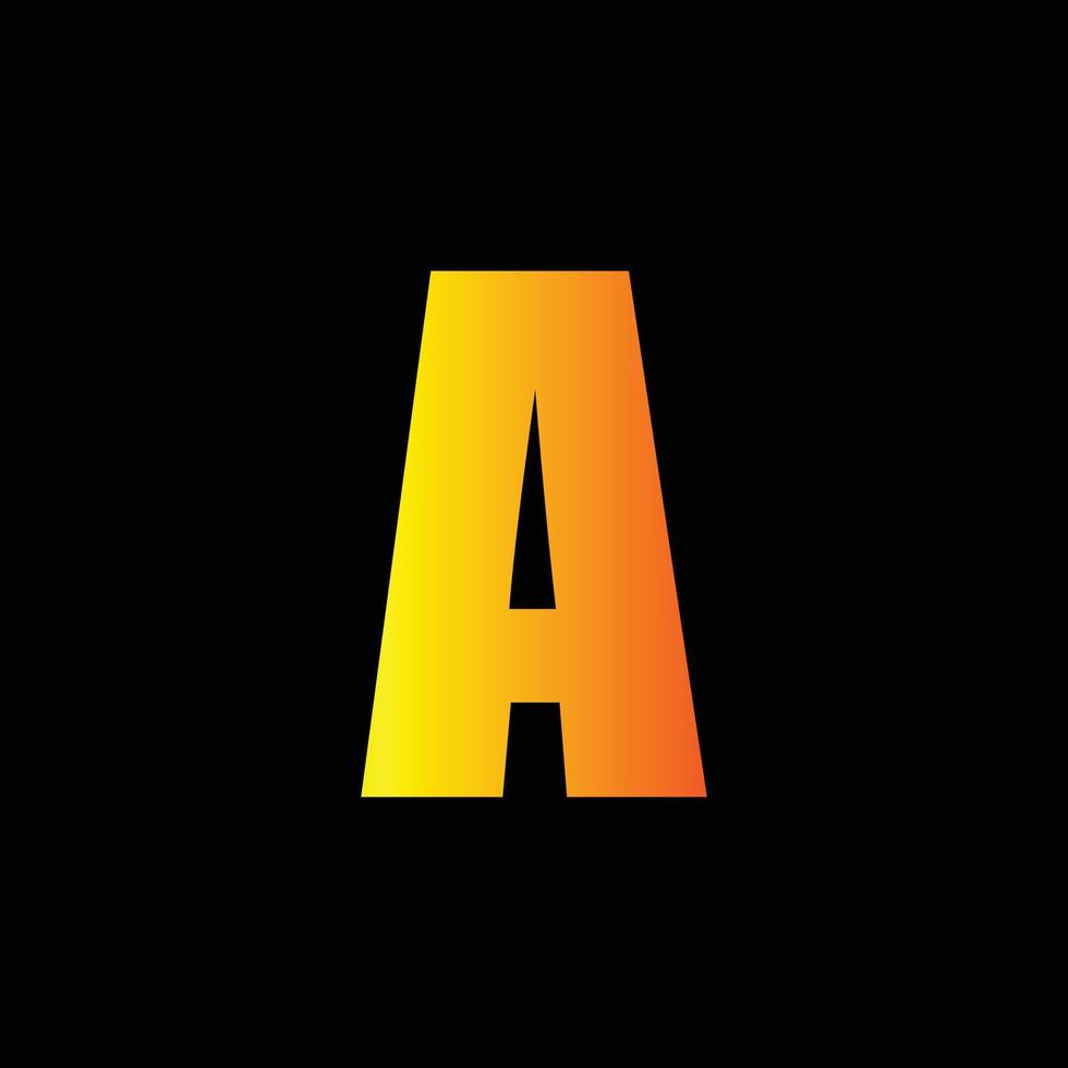 alfa brev logotyp design mall vektor