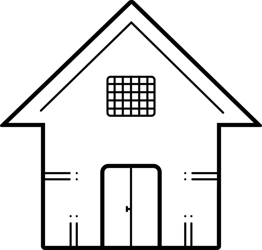 Liniensymbol für Haus vektor